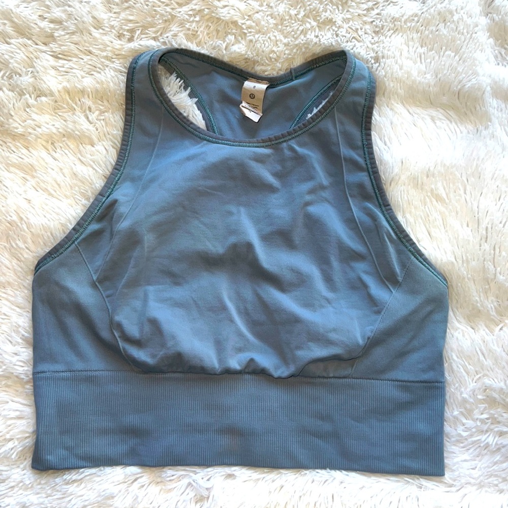 Lululemon Baby Blue sports bra - size 8